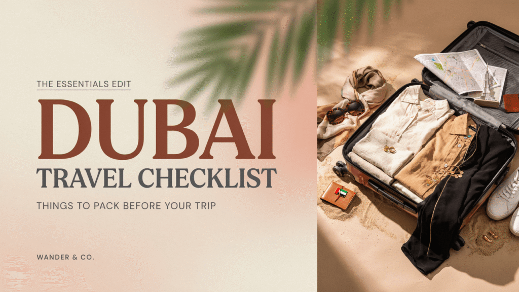 Dubai Travel Checklist: Things to Pack Before Your Trip