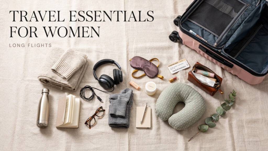 Travel Essentials for Women Long Flights